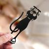 Funny Cat Silhouette Bookmarks Creative Paper Page Clips for Novels Textbooks & Stationery Organization