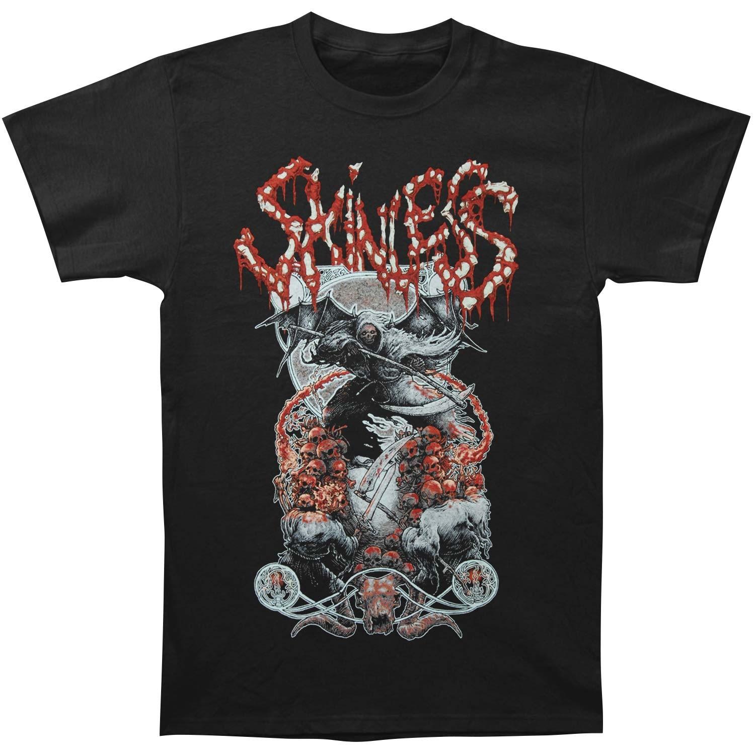 Мужская футболка Skinless Savagery Мужские Женские Футболки Топ Черный 2XL