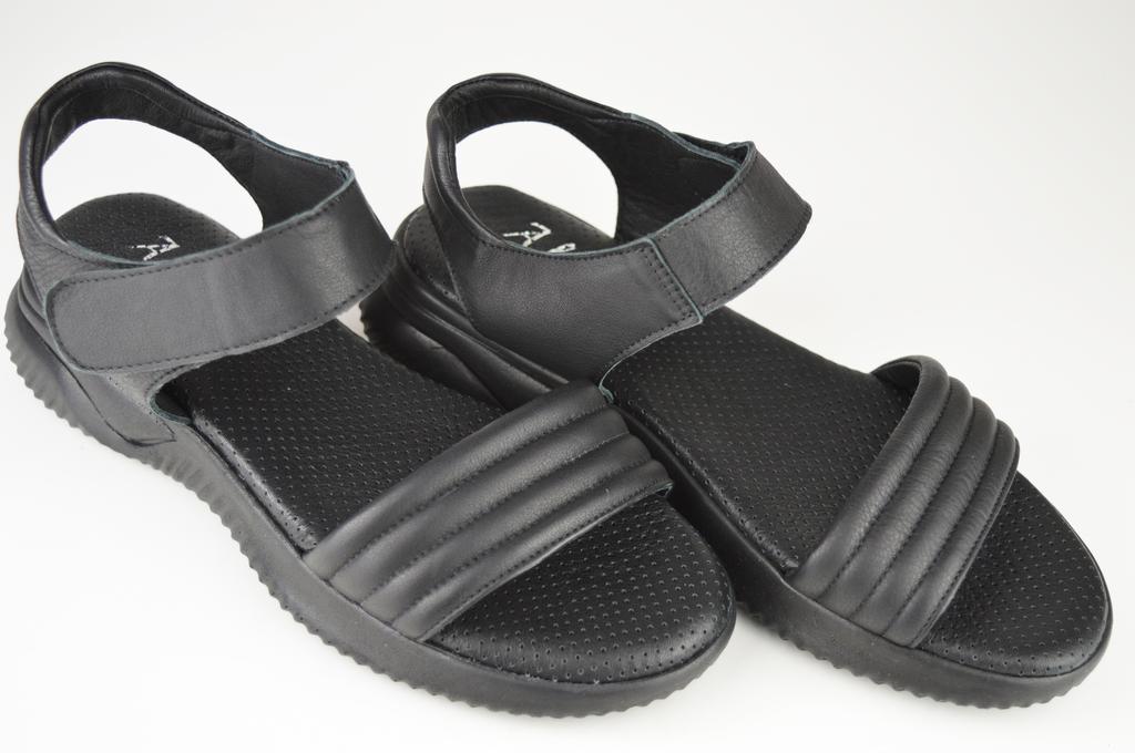 Damensandalen Altura 1101 36 Schwarzes Leder