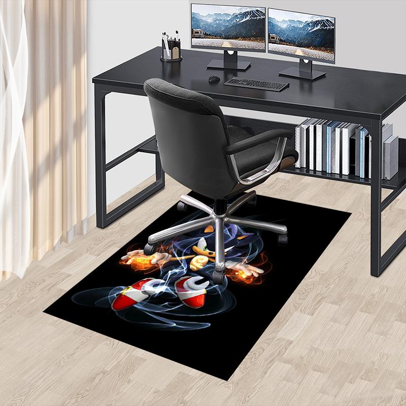 Shadow Hedgehog Carpet For Playroom Bedroom Living Room Sofa Home Decorkids Game Area Rug Nonslip Floor Mat