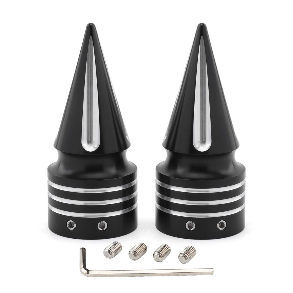 Motorcycle 29mm Front Axle Cover CNC Aluminum For Harley Touring Road King Sportster XL 883 1200 Dyna Low Rider Softail Fat Boy