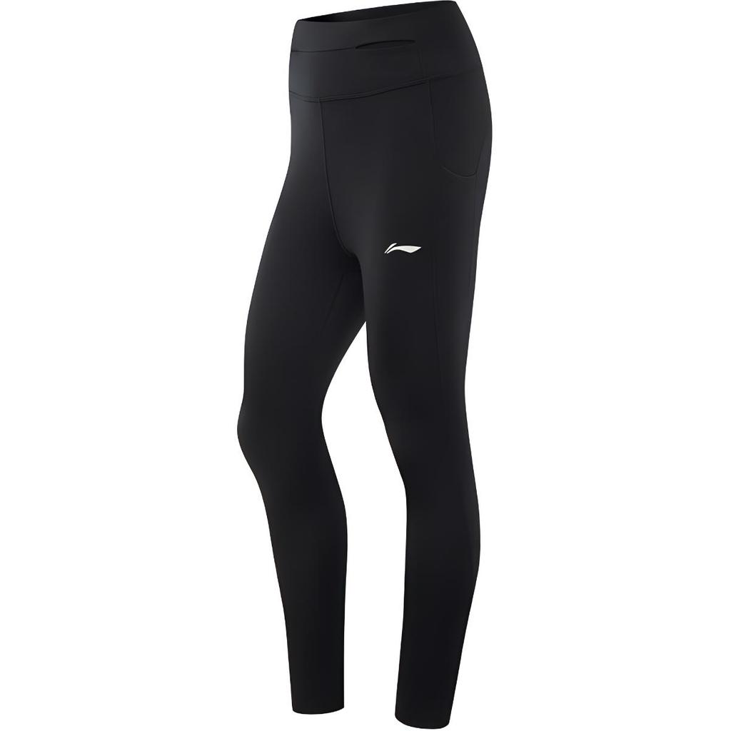 Li Ning Running Series Casual Solid Color Simple Sports Long Pants Women Bottoms Black AULV006-3