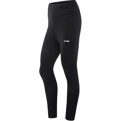 Dámské kalhoty Li Ning Running Series Casual Solid Color Simple Sports Long Kalhoty, černé, AULV006-3