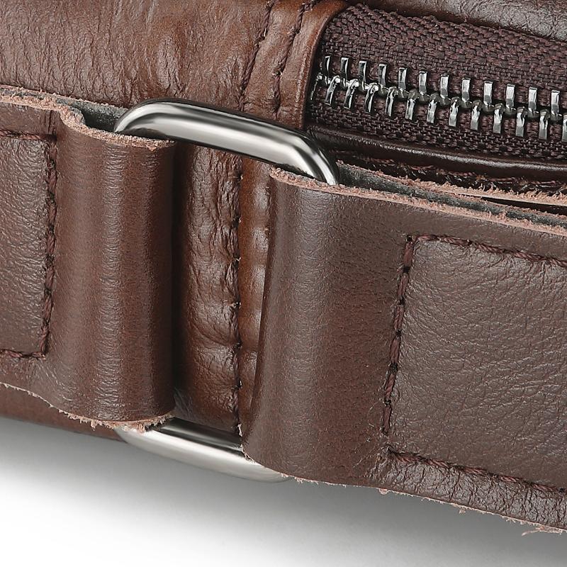 First Layer Cowhide Shoulder Bag Men's Cowhide Messenger Bag Casual Vertical Business Men's Bag Fashion Trend