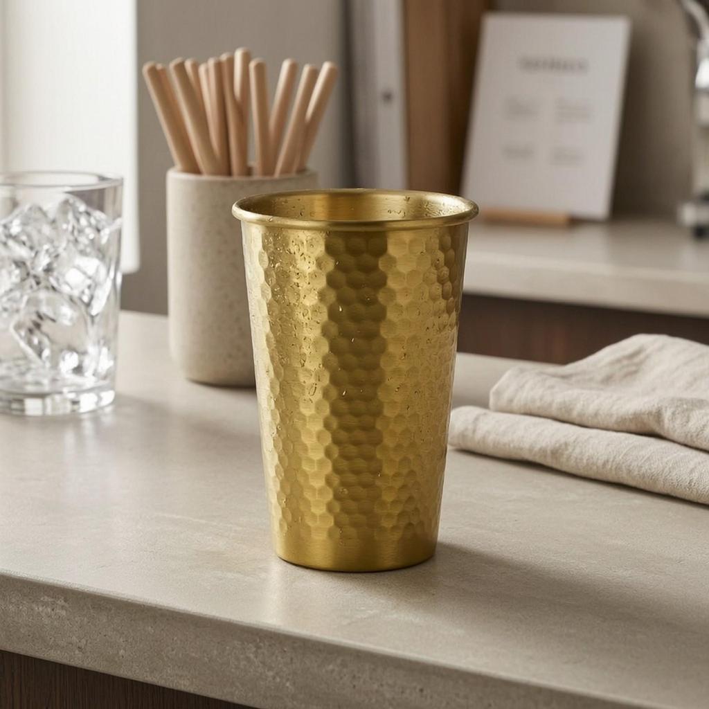 Koperkleurig Beker Lange Levensduur Tumblers Lichtgewicht voor Home Bar, Picknicks
