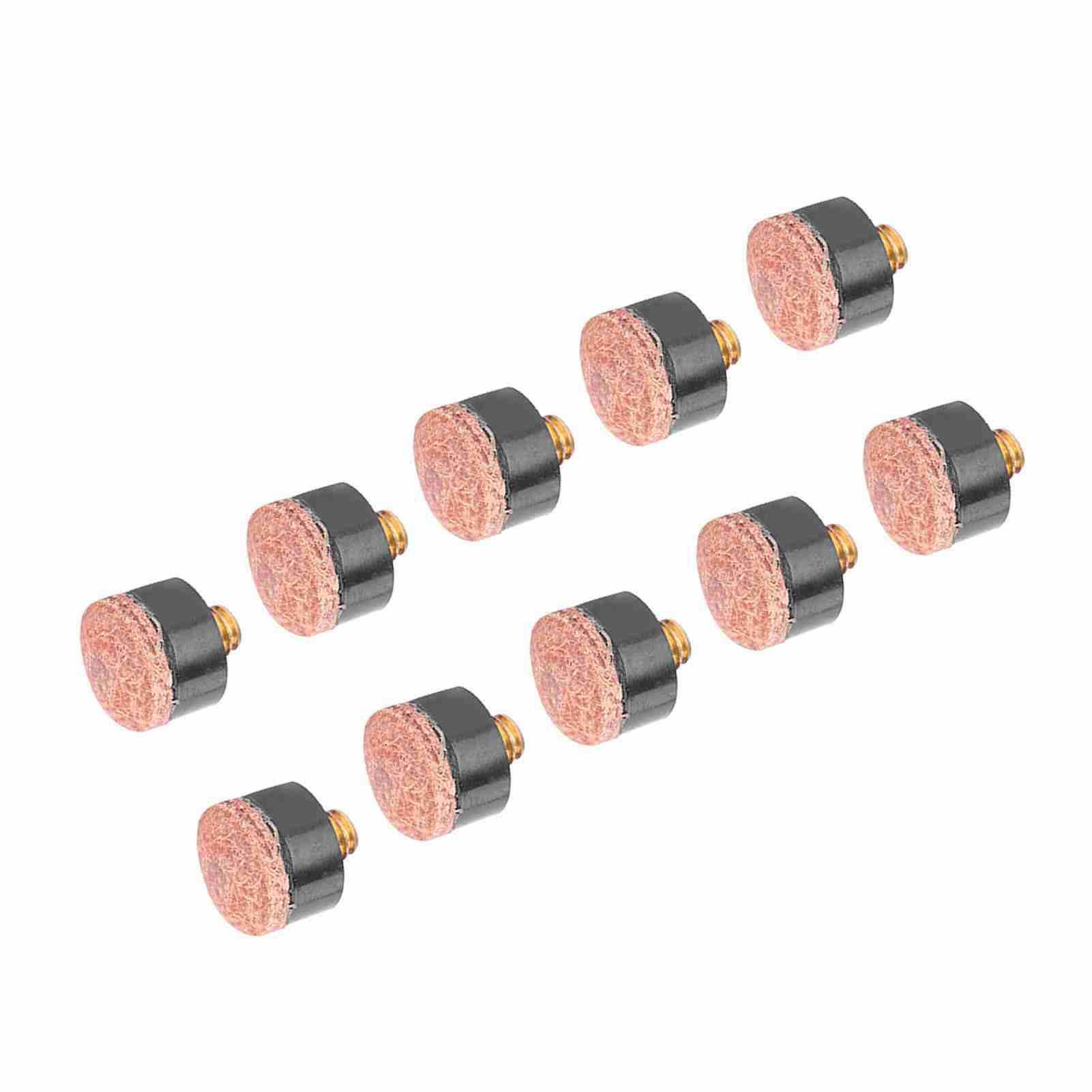 

10pcs Billiards Snooker Pool Cue Pole Tip Replacement Parts Tackle Accessory (12mm)