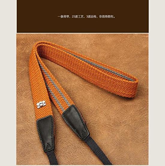 Camera Series Universal Cam-in Strap, Non-Slip GCS204, Fit, A9408, 25mm, Brown, Cotton, CAM1226A-1