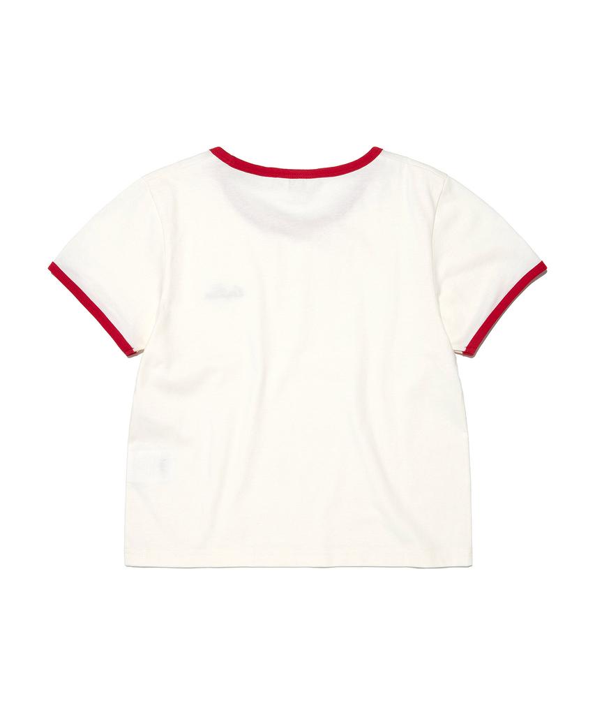 T-shirt Ringer Basique pour Femme LEE Crème