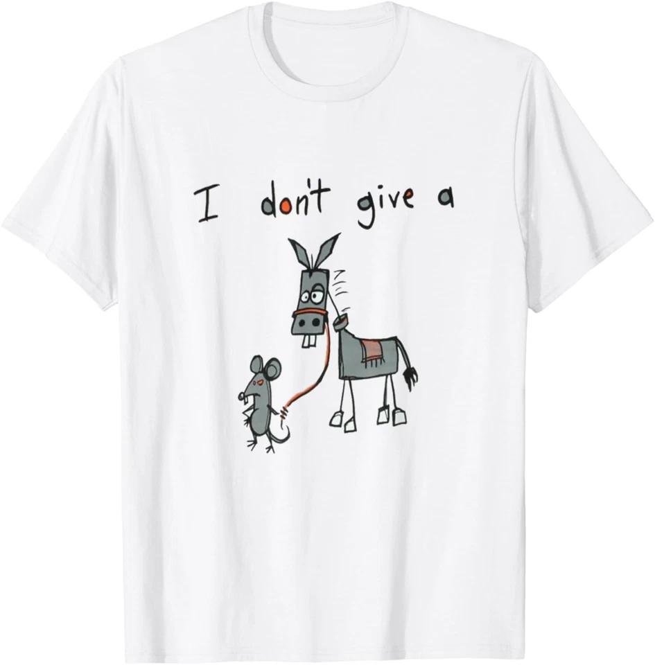 Funny Humor I Don t Give A Rat s Donkey T-Shirt 3XL
