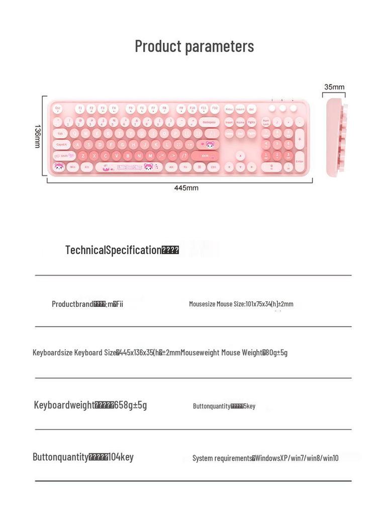 Mao Tian Shou Retro Wired USB Keyboard with Round Keys for Men & Women – Ideal for Desktop, Laptop, Office Use, Mechanical Feel