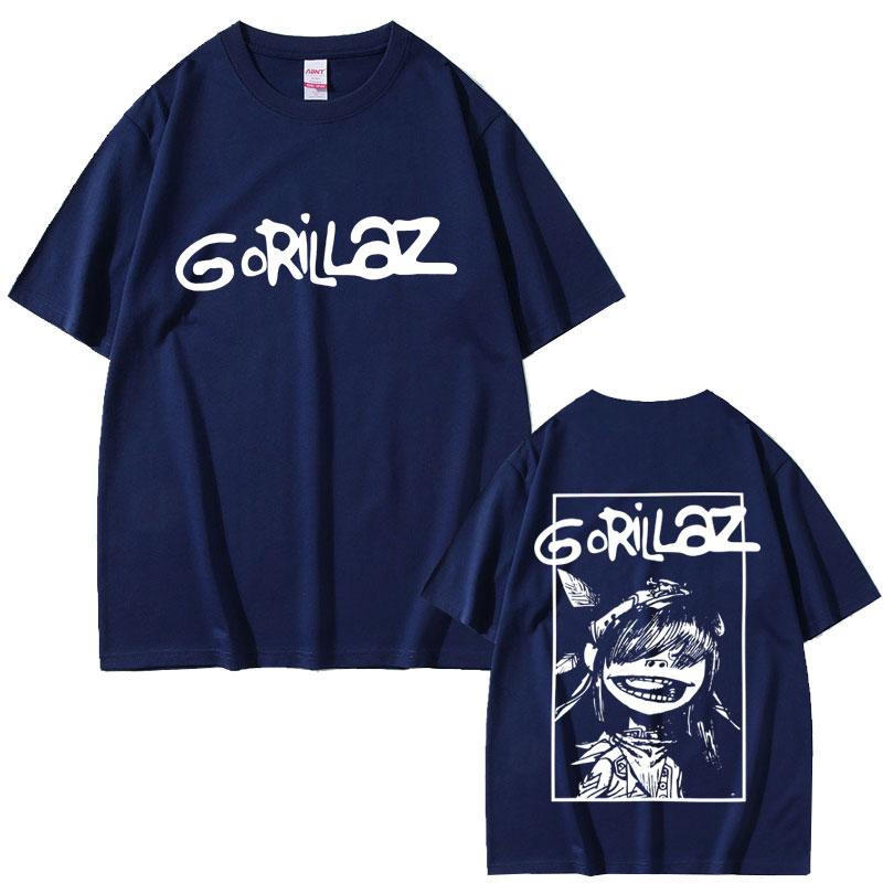 Rock Band Gorillaz Graphic Print Tshirt Unisex Women Hip Hop Gothic Punk Oversized Tshirts Unisexs Fashion Vintage Casual T Shirts