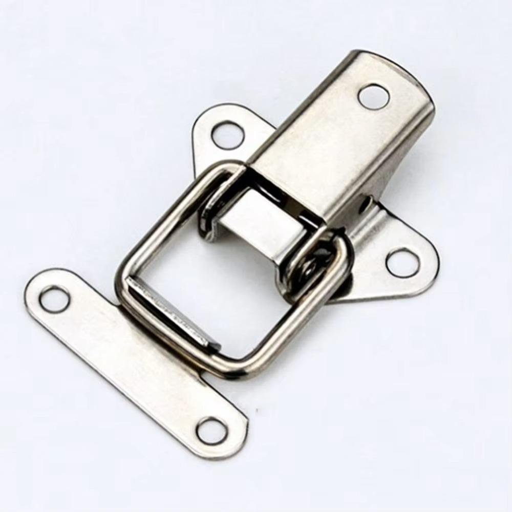 

4pcs/set Useful Silver Stainless Steel Buckle Butterfly Shape Convenient Trunk Latch Catches Toolbox Toggle Latch Clamp Hardware коричневий