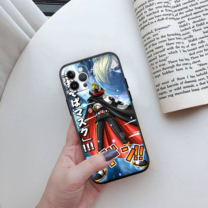 MH123 One Piece Sanji Phone Shell Case for iPhone 7 8 11 12 13 14 15 16 17 16E XS Pro Max XR X SE Air