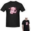 100 Cotton Cute Axolotl Loves Strawberry Milk Doodle Tshirt Unisexs Classic Oversized T Shirt Unisex Oneck Summer Shirts Tops