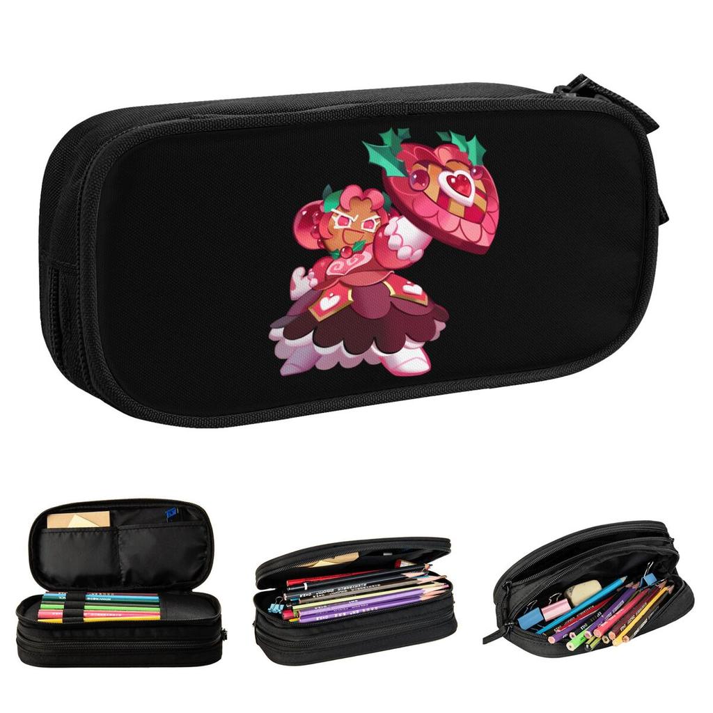 Cookies Run Kingdoms Pencil Case Hollyberry Cookie Pencilcases Pen for Student Large Storage Bags School Supplies Stationery