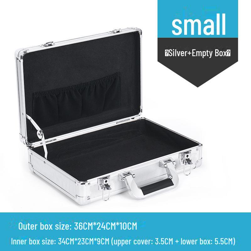 Portable Aluminum Alloy Toolbox for Electricians and Equipment Storage