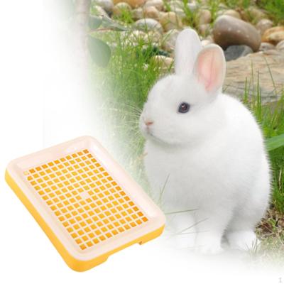 Katzentoilette für Hasen, Töpfchen mit seitlichen Rillen, Hamstertoilettenbox,