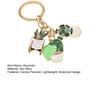 Keychain Botanical Design Cactus Pendant Key Chain Bag Key Keyring Small Decorative Plant Accessory Plant Enthusiast Gift