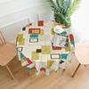 One Piece of Medieval-modern Style Round Tablecloth, Suitable for Outdoor Picnics and Gatherings.zyc