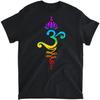 Om Mantra, Yoga, Symbol, Lotus Flower, Rainbow, Chakra Tank Top T-Shirt, Long Sleeve Shirt, Sweatshirt, Hoodie Unisex Adult Size Made In Canada