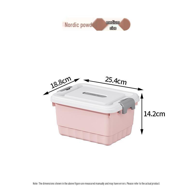 Ekstra Büyük Taşınabilir Plastik Saklama Kutusu Kapaklı Giysiler, Oyuncaklar ve Atıştırmalıklar için