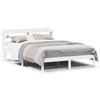 Solid Wood Bed Without Mattress White 140 X 190 Cm Pine Wood