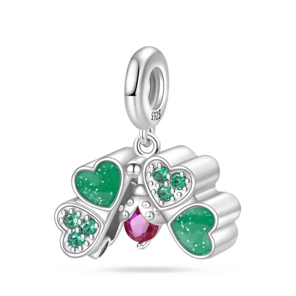 Serie Charmscoppergreen Ciondolo Foglia di Monstera Perline Originali per Braccialetti per Donne Creazione di Gioielli Regali