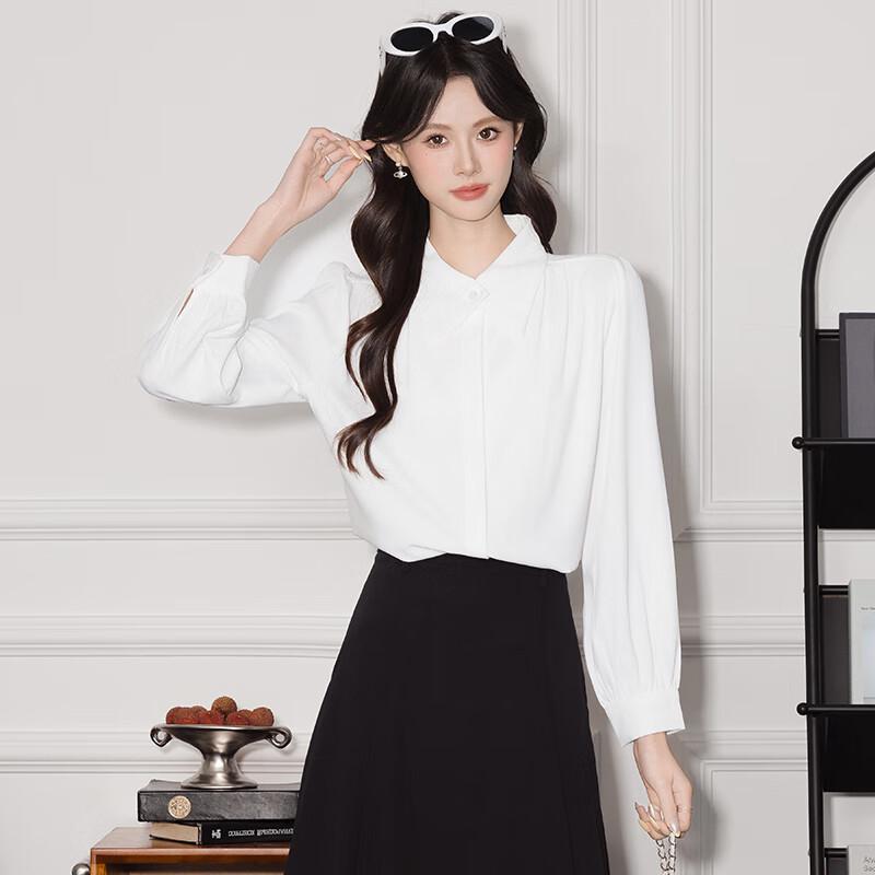 Women's French Style Doll Collar Chiffon Blouse