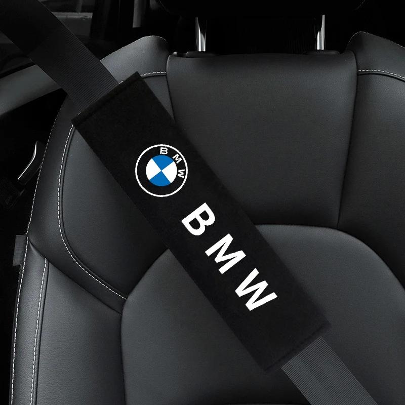 Car Interior Seat Belt Protector Comfortable Breathable Cotton Seat Belt Cover For BMW M POWER X3 X5 X6 E36 E46 E90 E60 E87