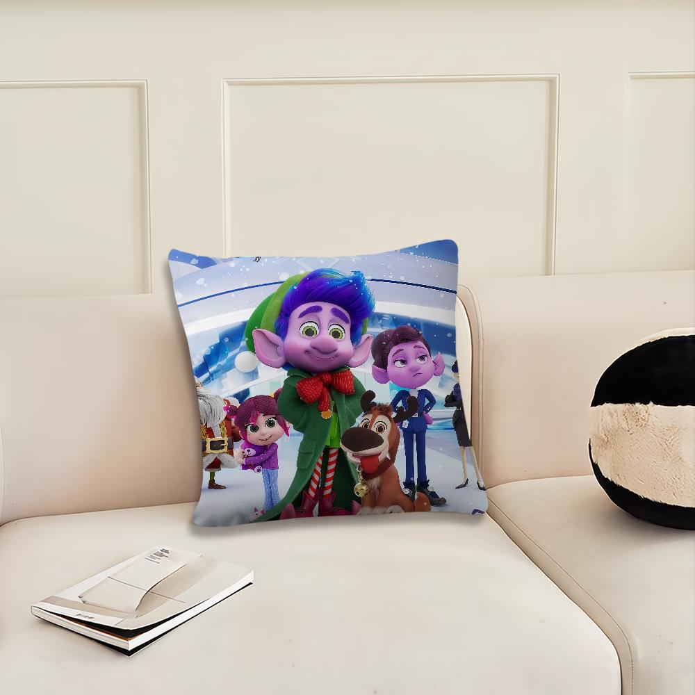 Mission Santa 2025 Cartoon cushion cover Pillow Cover Decoration Room Home Sofa living Office Car Nordic Simplicity