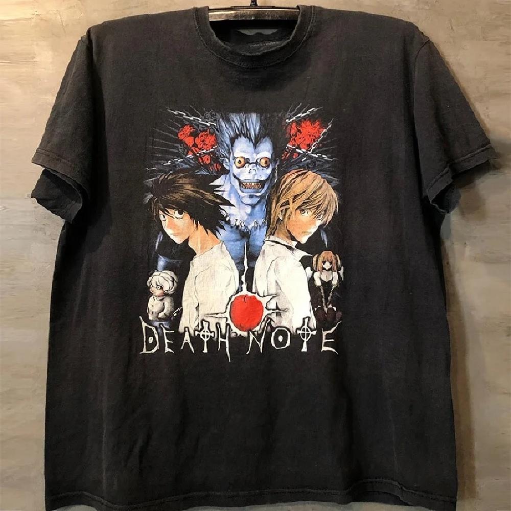 2024 Death Note Death Note Comic Surrounding Street Niche Design Sense Short Sleeve Ins Trend Everything T-shirt Tide Streetwear