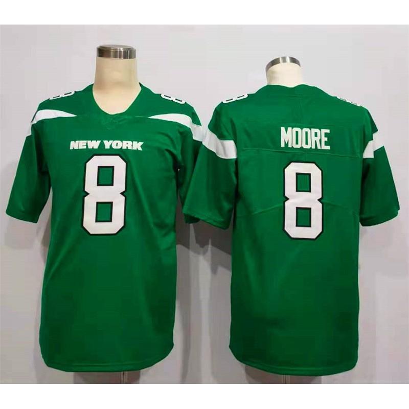 New York Jets NFL Football Jersey Mens Authentic Style Team Uniform Shirt With Player Numbers 2 8 12 14 26 33