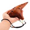 12 Holes Alto ToneC Ceramic Ocarina for Children / Adults / Beginners with Song Book Neck Cord Carry Bag,Good Musical Instrument