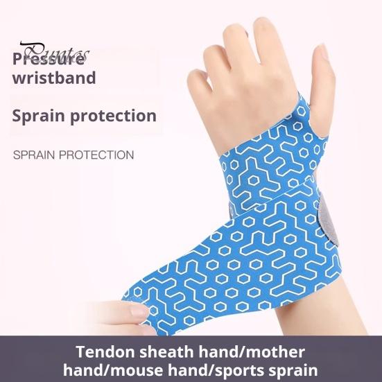 Sports Wristband Ultra-Thin Carpal Tunnel Support Pain Relief Arthritis Tendonitis Wrist Brace Right And Left Hand Compression Elastic Wrist Wraps