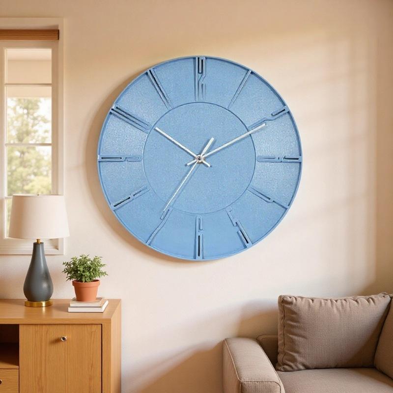 Three-dimensional Simple Modern Silent Wall Clock Fashionable and Creative Living Room Light Luxury Decoration Wall Clock