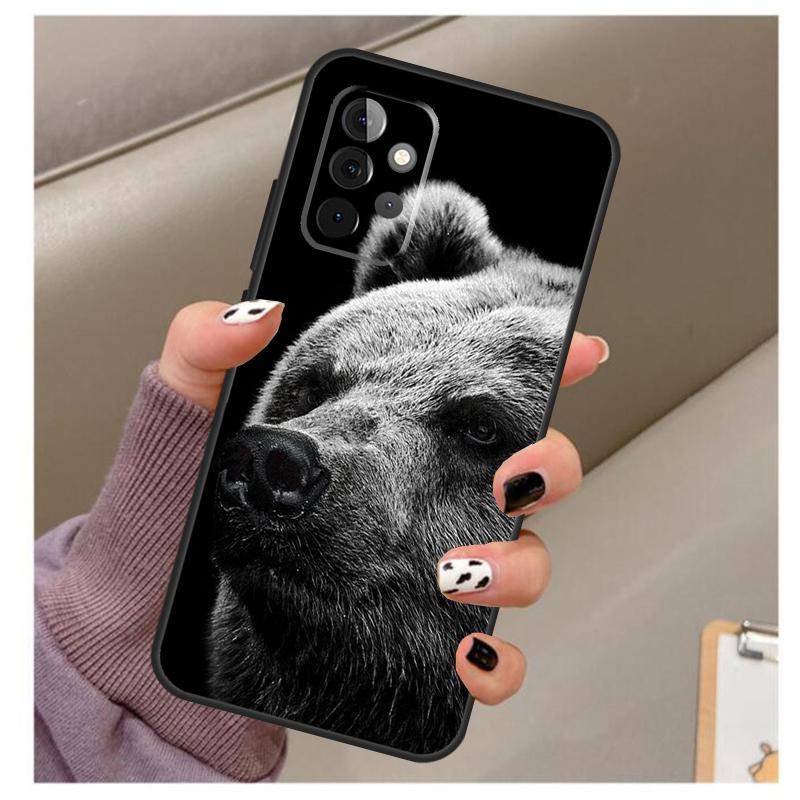 Cute Grizzly Bear Case For Samsung Galaxy A35 A55 A15 A32 A12 A22 A52 A06 A54 A34 A14 A56 A36 A26 A16 A13 A53