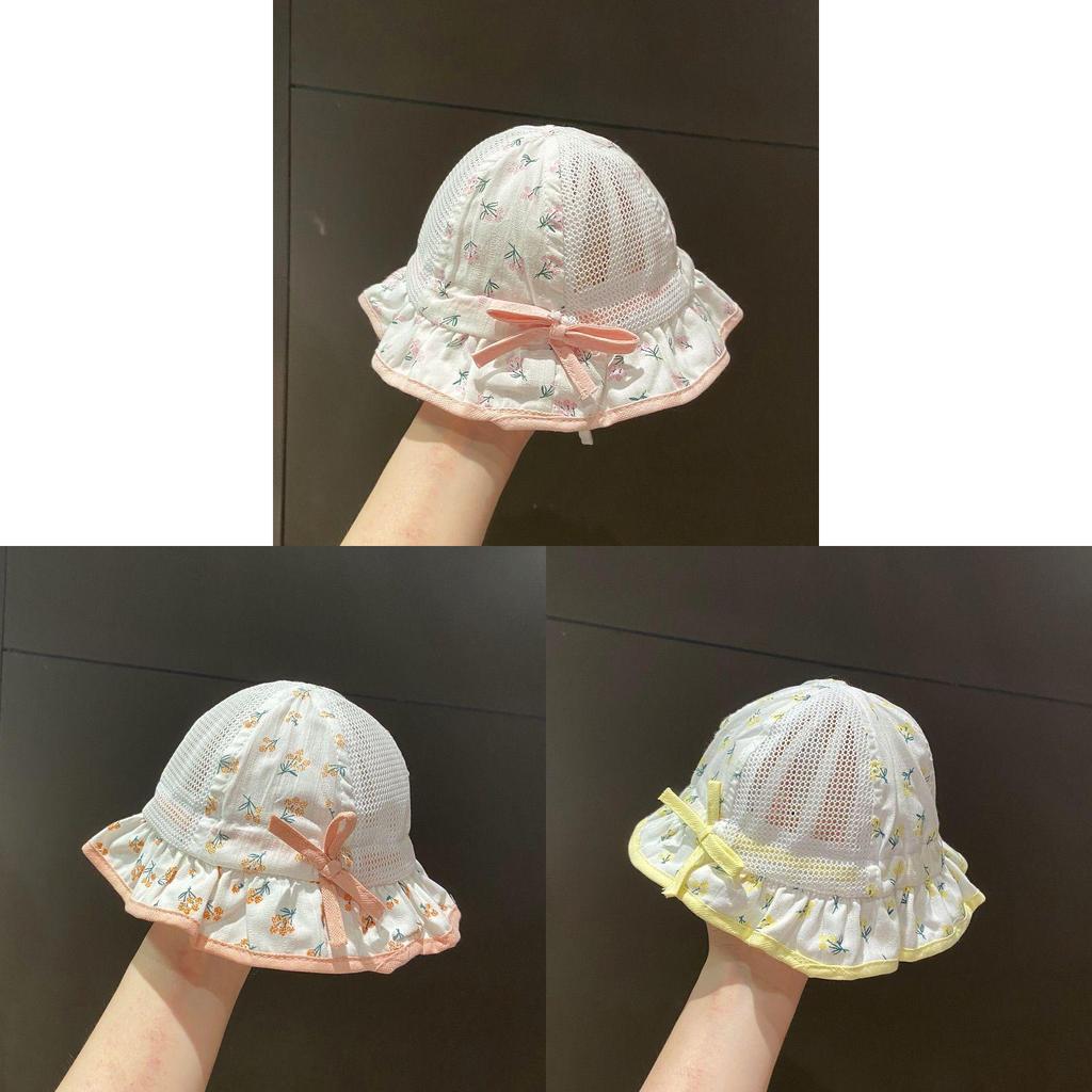 Baby Sun Hat With Breathable Cotton And Floral Design For Toddler Sun Protection