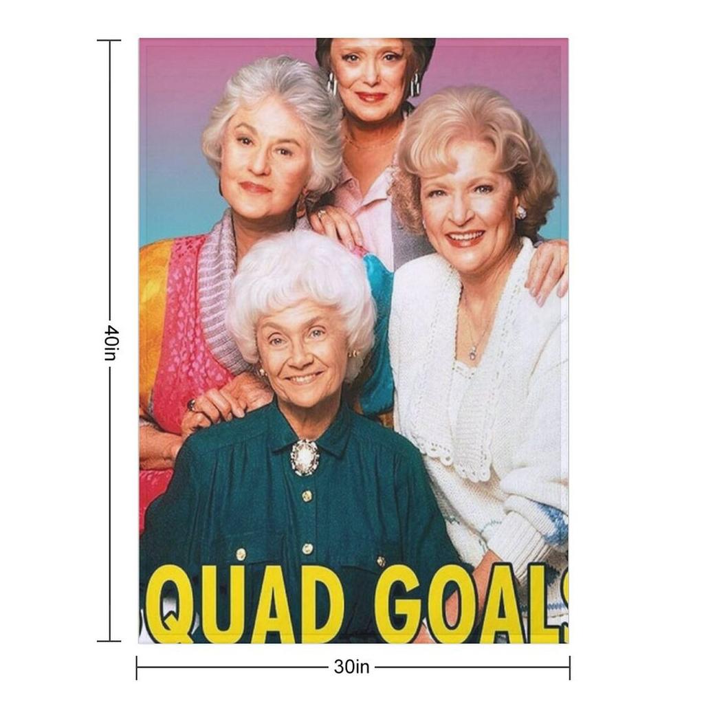 Best Squad Stay Golden Girls Throw Blanket For Decorative Sofa Custom Soft Plaid Plush Blankets