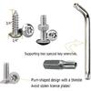 Anti Theft License Plate Screws, Anti Theft License Plate Frame Bolts Tamper Resistant Fasteners, Stainless Steel License Plate Screws, 1/4"(M6)