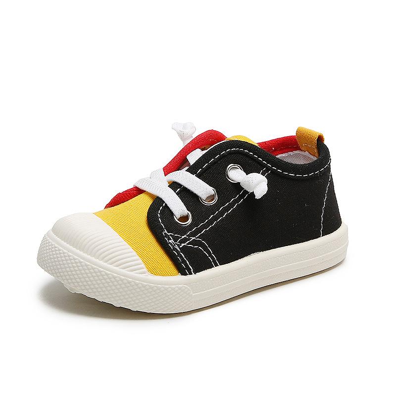 Scarpe di tela per ragazzi Sneakers Scarpe da tennis per ragazze Calzature per bambini stringate Bambino giallo Chaussure Zapato Scarpe di tela casual per bambini