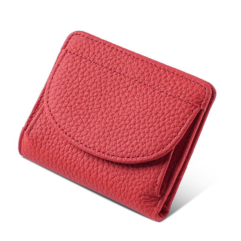 Women's Genuine Leather RFID Anti-Theft Multi-Card Wallet and Small Coin Purse