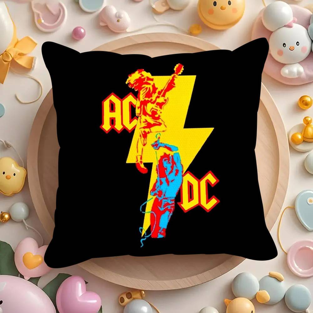 Hot AC-DC Rock Band  Pillowcases cushion covers living room sofas home decor gifts