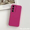 Coque souple en silicone liquide pour SamsungS25Ultra S24 Plus S23 S22 Ultra S24 S22 coque de protection anti-chute à couverture complète de couleur unie