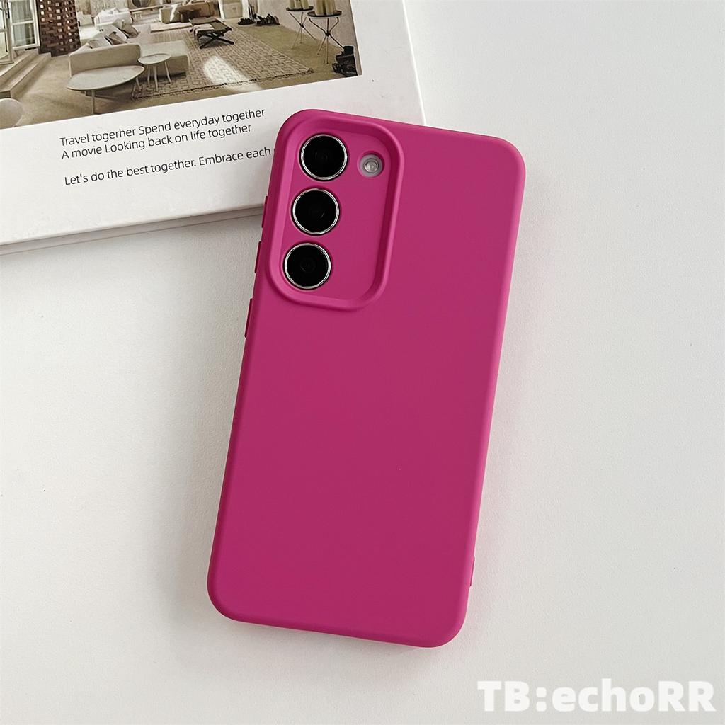 Coque souple en silicone liquide pour SamsungS25Ultra S24 Plus S23 S22 Ultra S24 S22 coque de protection anti-chute à couverture complète de couleur unie