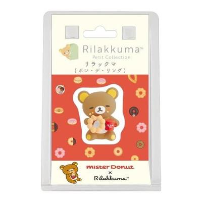SAN-X Rilakkuma "Rilakkuma X Mister Donut" Petit Rilakkuma Scott Rilakkuma (Pon De Ring) AB34601 H35 X W30 X D30mm