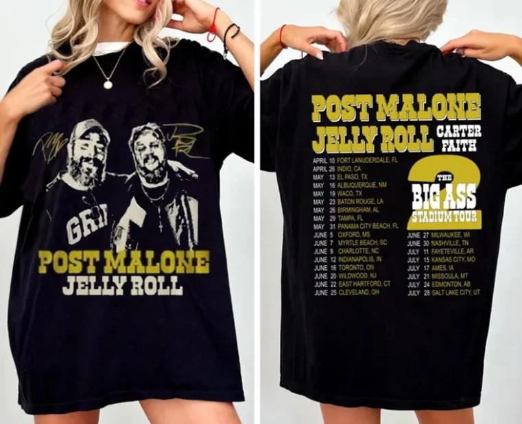 Post Malone The Big Ass Stadium Tour 2026 T-shirt XL