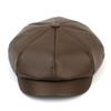 Universal Chemistry Belted Leather Brown Newsboy Cap