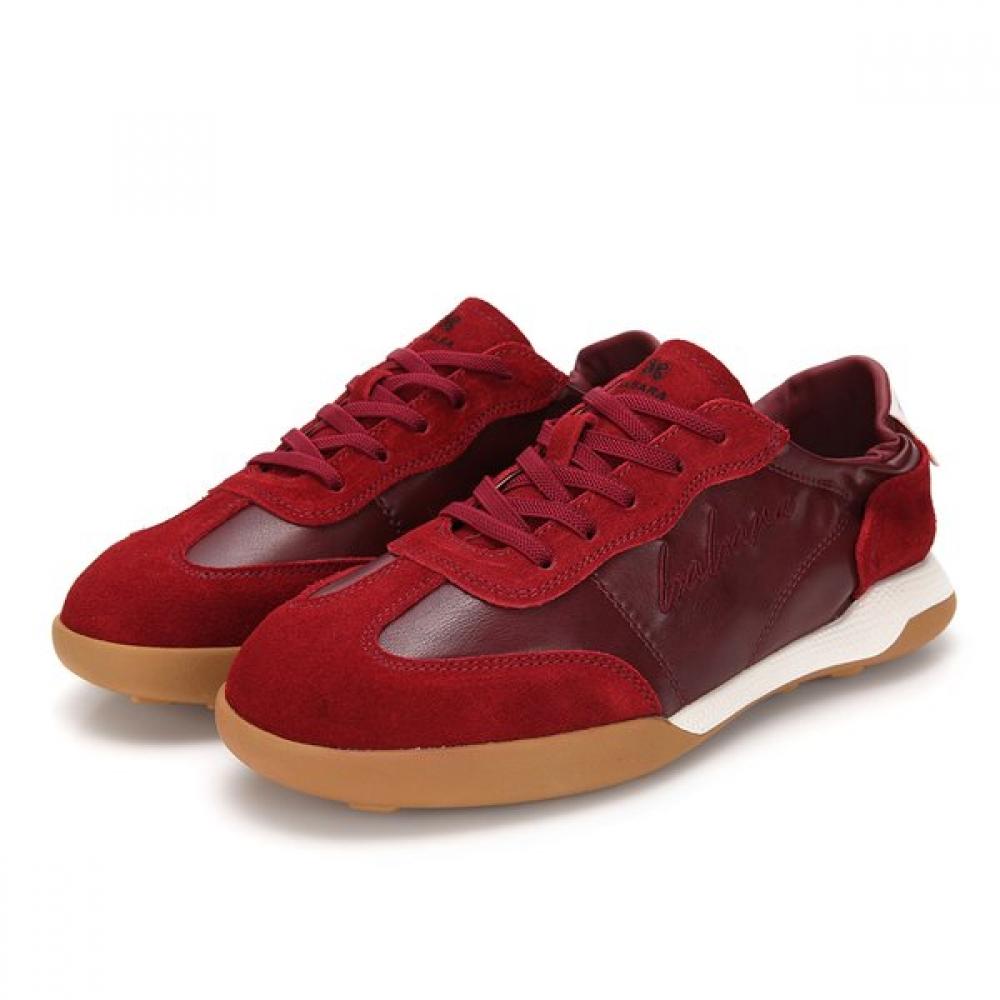 Barbara Leather Back Band CuShion Women S SneakerS Bbh608wn 250mm