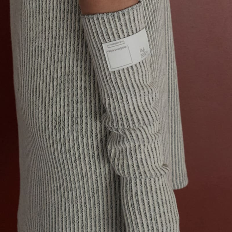 Ouie Knit Long Warmer Ivory OU1264