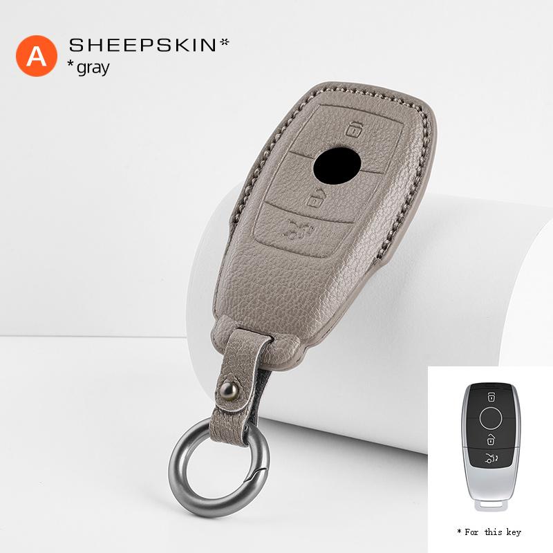 Lammfell Autoschlüsselhülle Abdeckung Für Mercedes Benz W176 W177 W205 W206 W212 W213 W222 W223 W167 W463 X166 A C E S G Cls Glc Sl Klasse